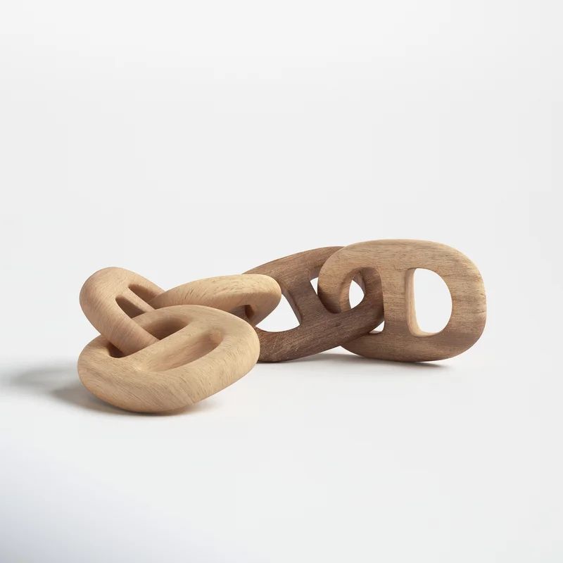 Nielson Hand-Carved Chain 5 Link Sculpture | Wayfair North America