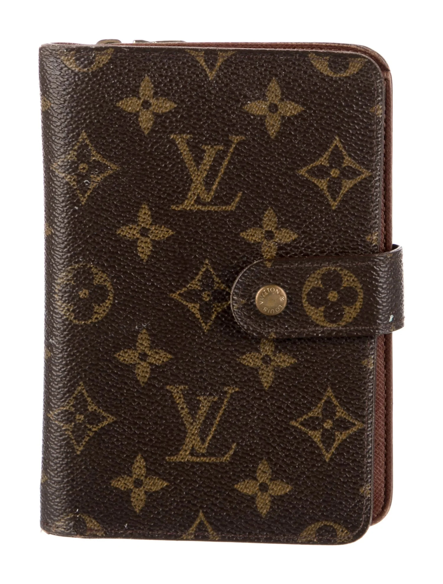 Louis Vuitton 2000 LV Monogram Porte-Papier Zippé Wallet - Brown Wallets, Accessories - LOU12340... | The RealReal