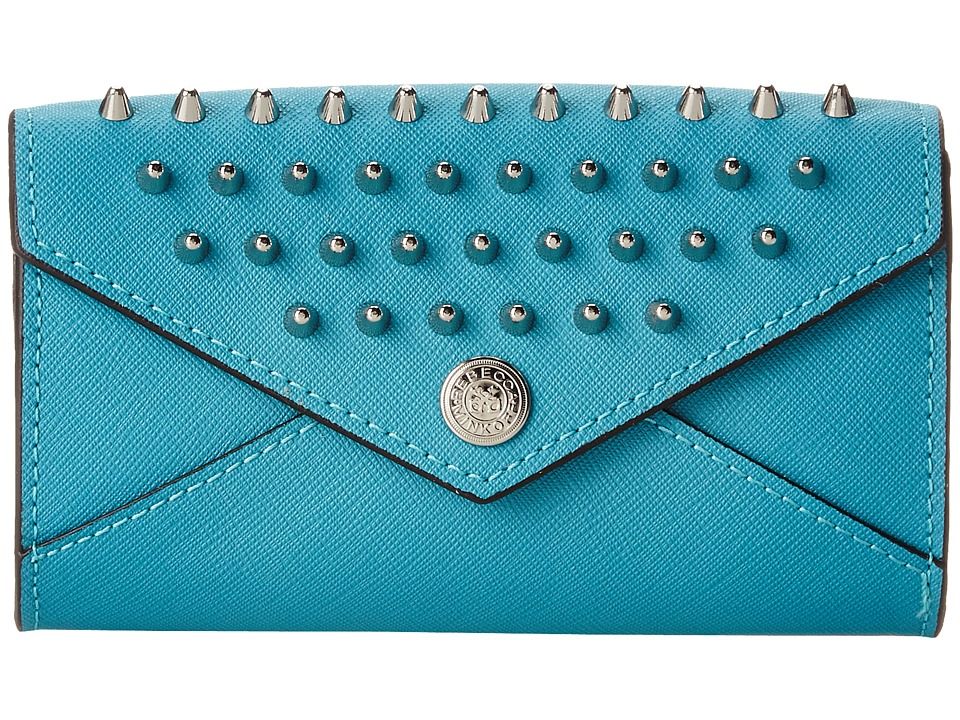 Rebecca Minkoff Mini Wallet On A Chain With Studs (Teal) Clutch Handbags | Zappos