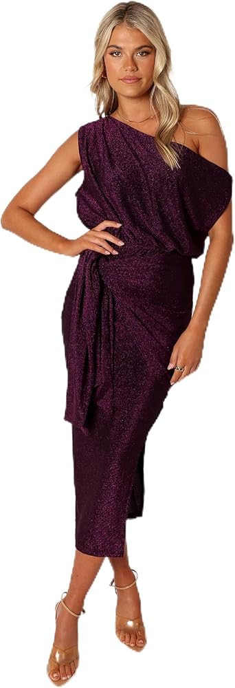 Petal & Pup Womens Santiago Off Shoulder Midi Dress | Amazon (US)