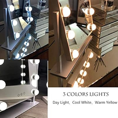 Hansong Large Hollywood Makeup Vanity Mirror with Lights,Plug in Light-up Professional Mirror wit... | Amazon (US)