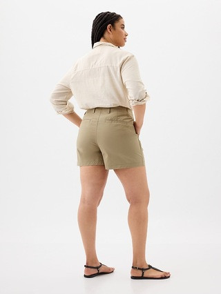 5" Mid Rise Downtown Khaki Shorts | Gap Factory