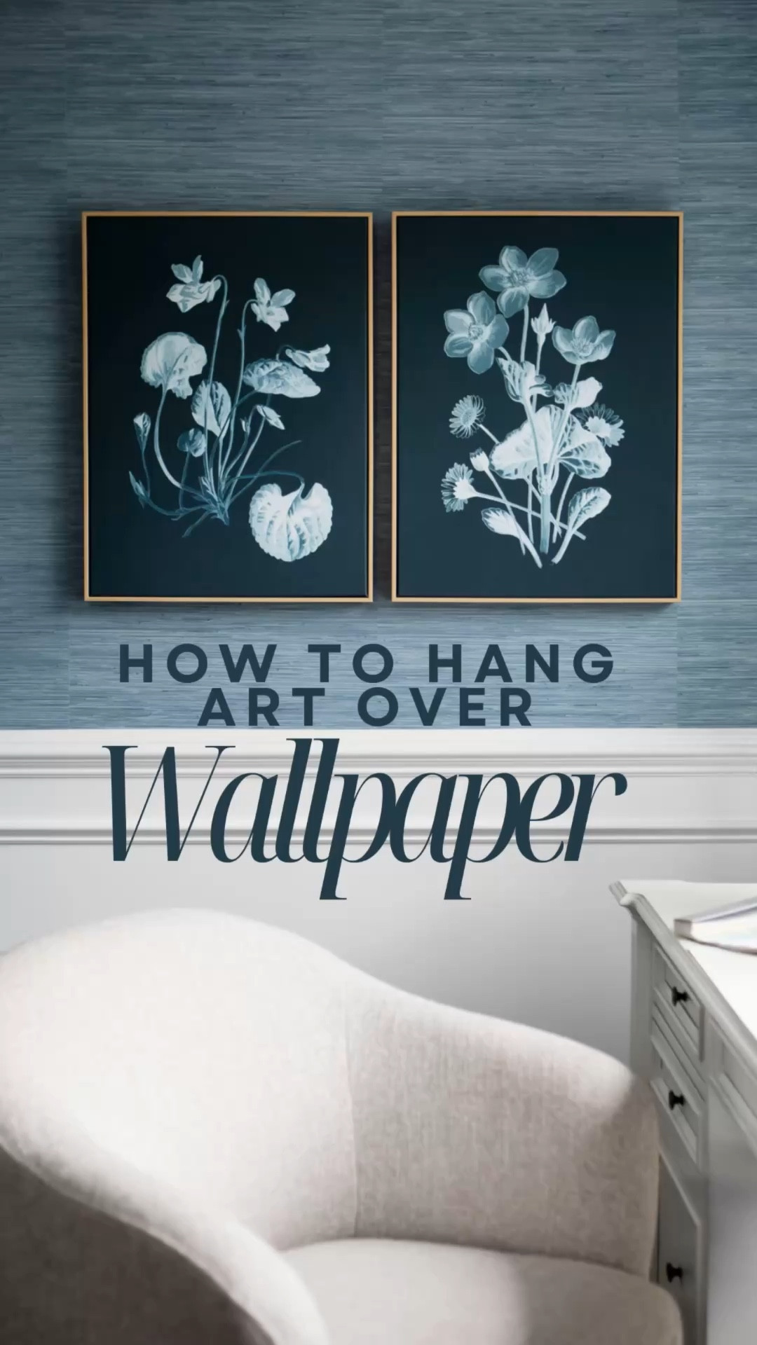 ￼ my favorite blue faux, grass cloth, peel, and stick wallpaper plus the tools that I used to hang it. The color of mine is “blue"

#LTKHome