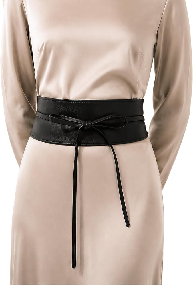 Woman Italian leather Obi belt, CASSIANE | Amazon (US)