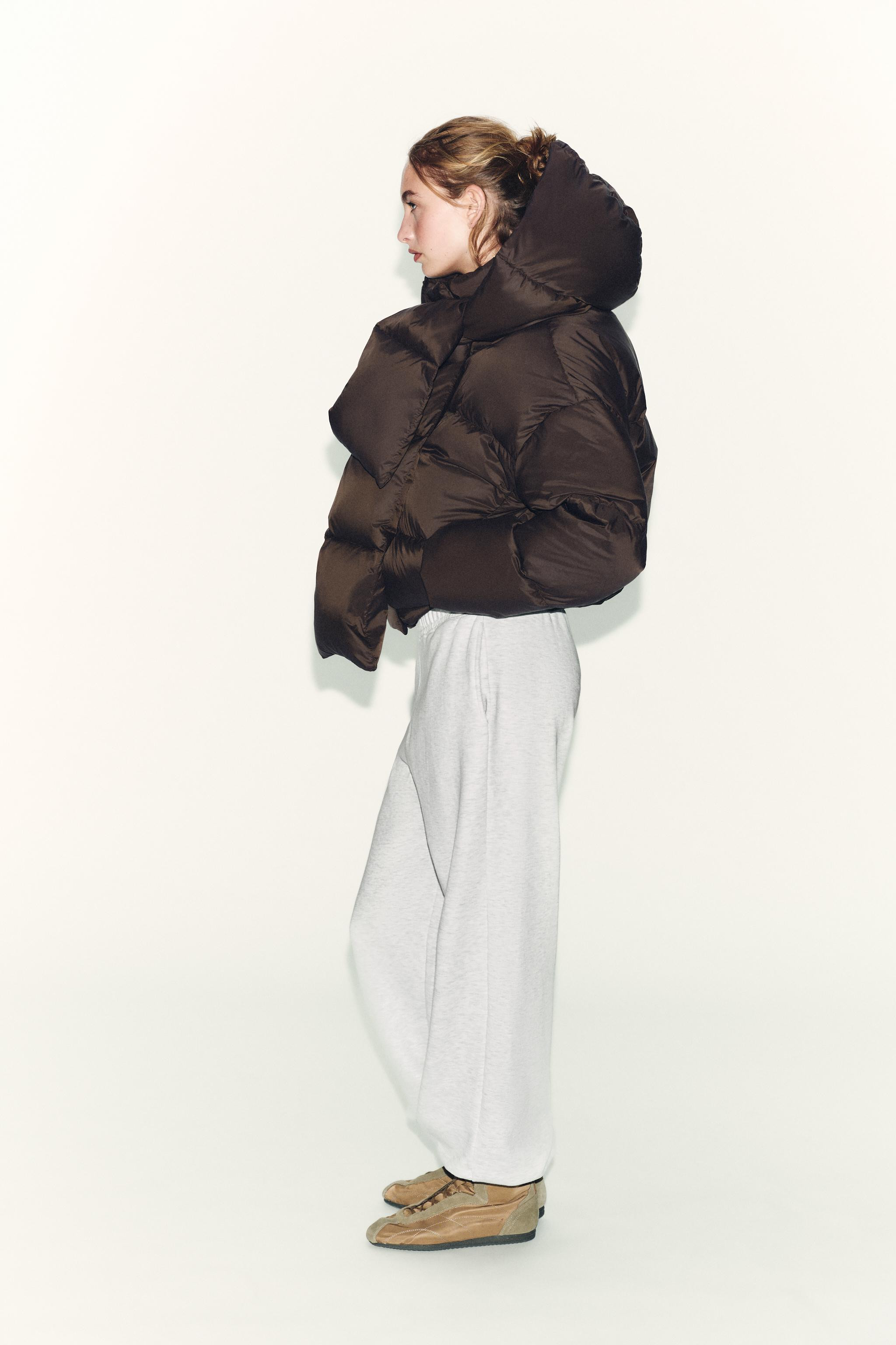 WASSER- UND WINDABWEISENDE DAUNENJACKE MIT KAPUZE | Zara DE