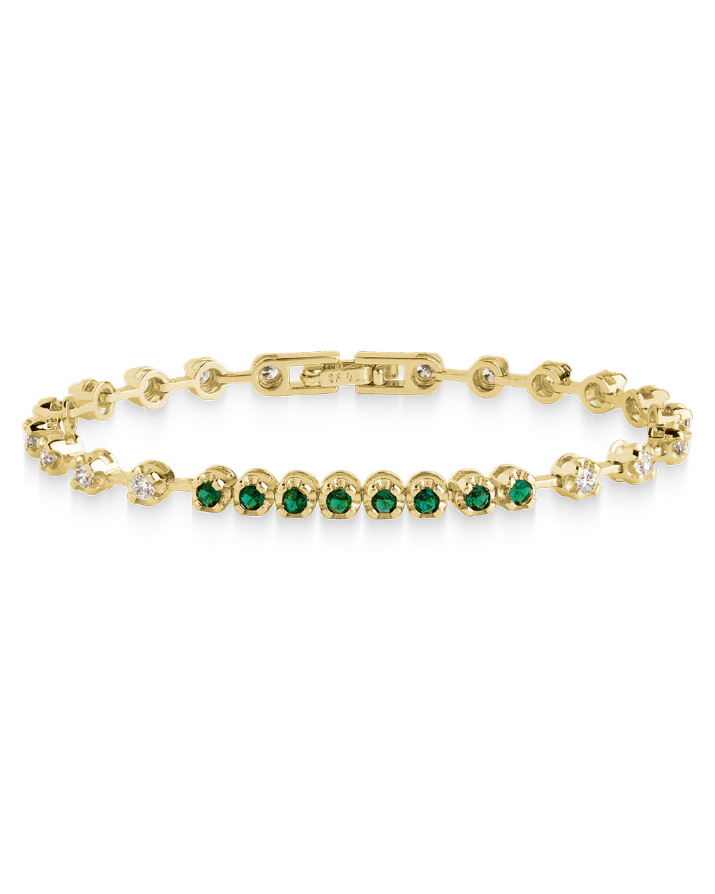 Liesbeth Emerald Accent Tennis Bracelet | Sterling Forever