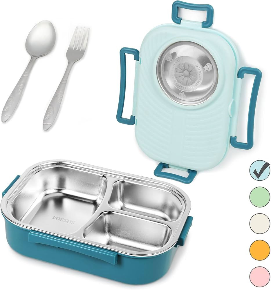 Puraville Stainless Steel Bento Lunch Box for Kids and Adults,Stackable BPA-Free Food Containers ... | Amazon (US)