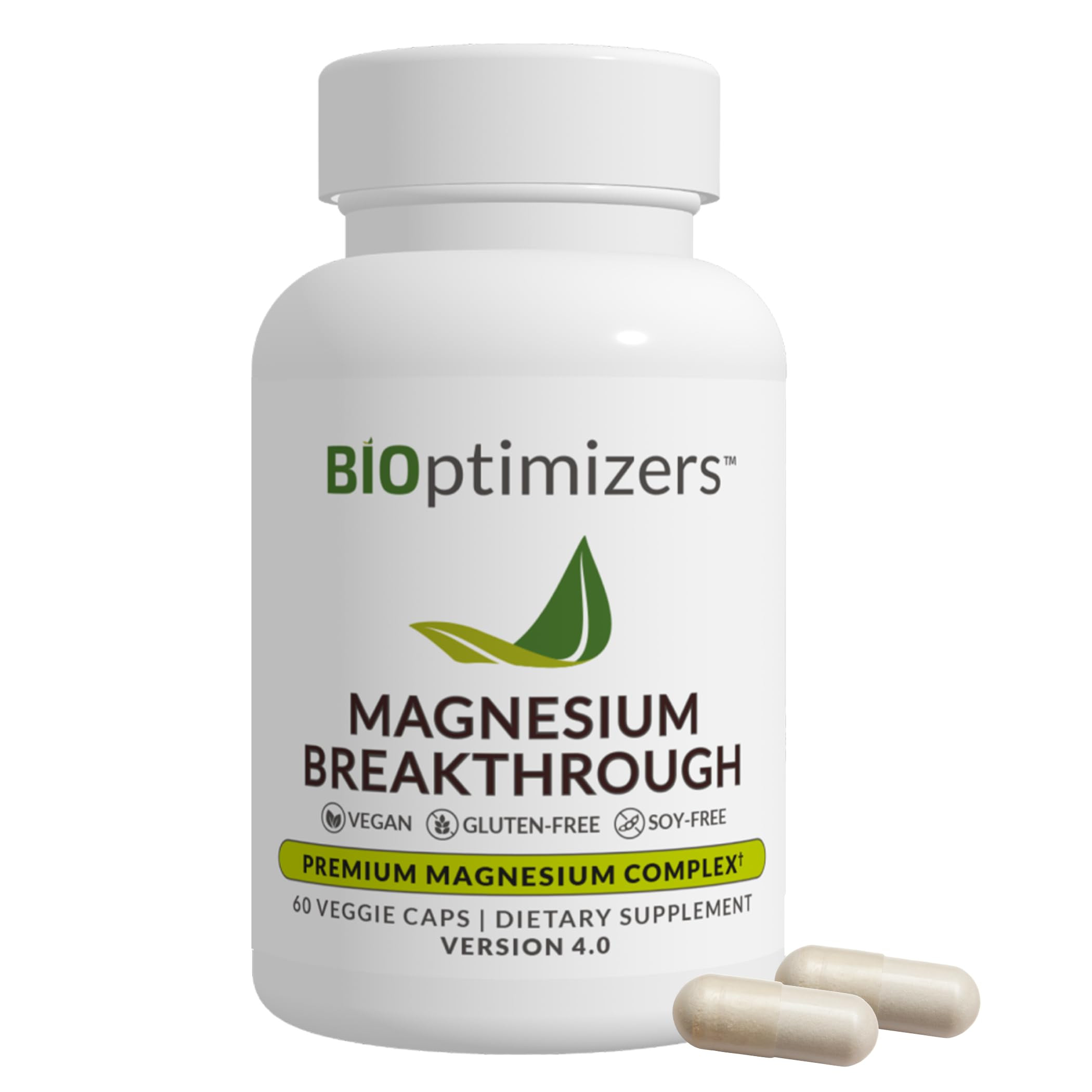 BIOptimizers Magnesium Breakthrough Supplement 4.0 - 7 Forms of Mg: Glycinate, Malate, Citrate, a... | Amazon (US)