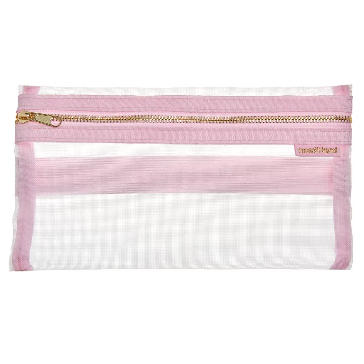 russell+hazel Fundamentals Mesh Pencil Case Blush | Target