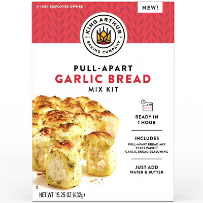 King Arthur Pull Apart Garlic Bread Mix Kit - 15.25oz | Target