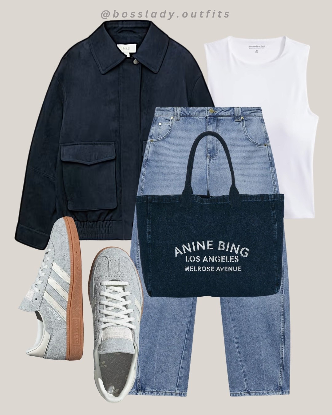 Off duty and effortless

Tags: fall transition outfit, navy jacket outfit, casual fall outfit, jeans and sneakers outfit, tote bag outfit, everyday street style, fall outfit inspo, simple outfit inspo, weekend outfit ideas, adidas sambas outfit, denim on denim outfit, airport outfit

#LTKstyletip #LTKshoes #LTKbag