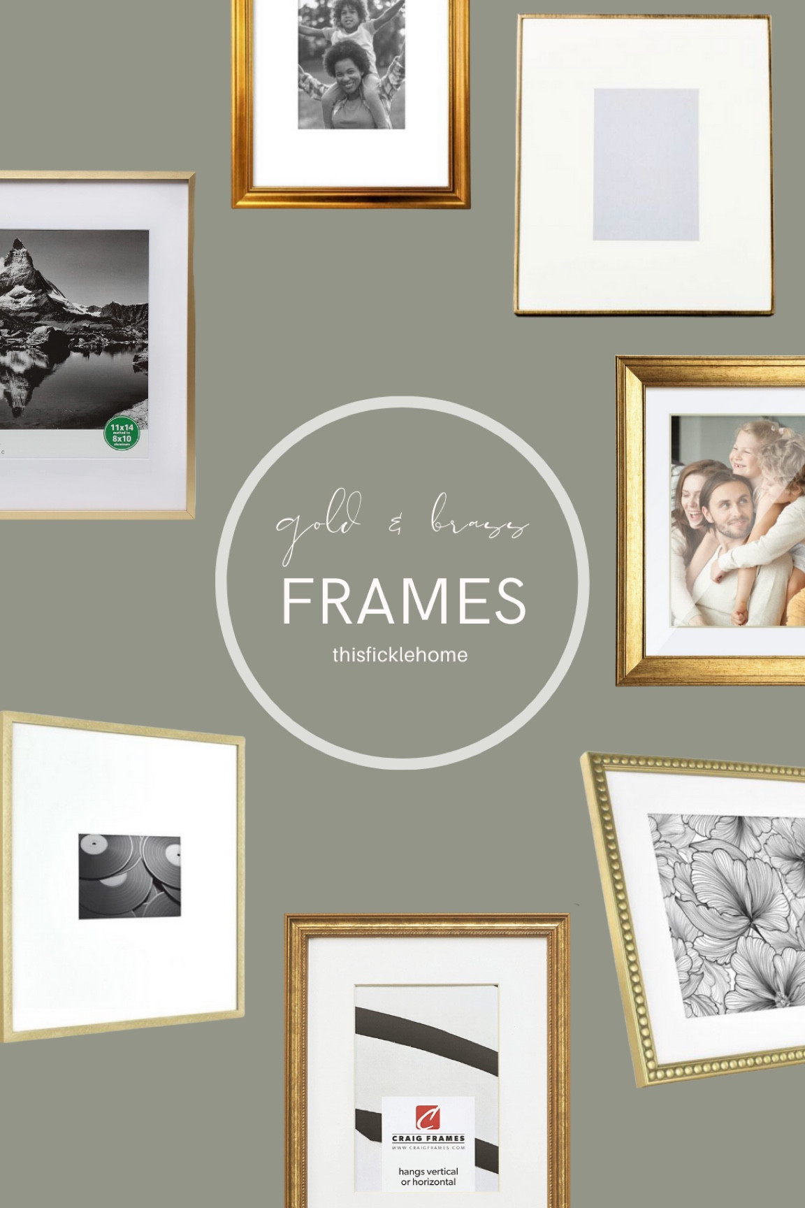 Gold frames, brass frames, frames with mats.

#LTKhome #LTKsalealert