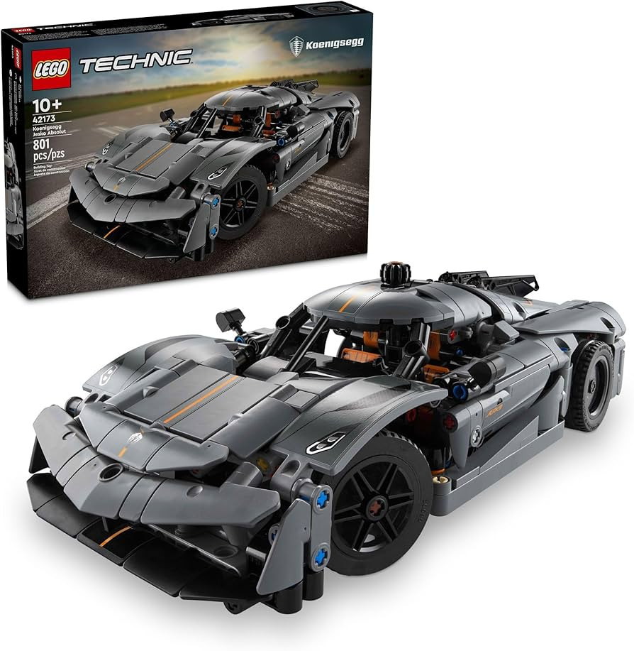 LEGO Technic Koenigsegg Jesko Absolut Grey Hypercar, Sports Car Building Toy Set for Boys and Gir... | Amazon (US)