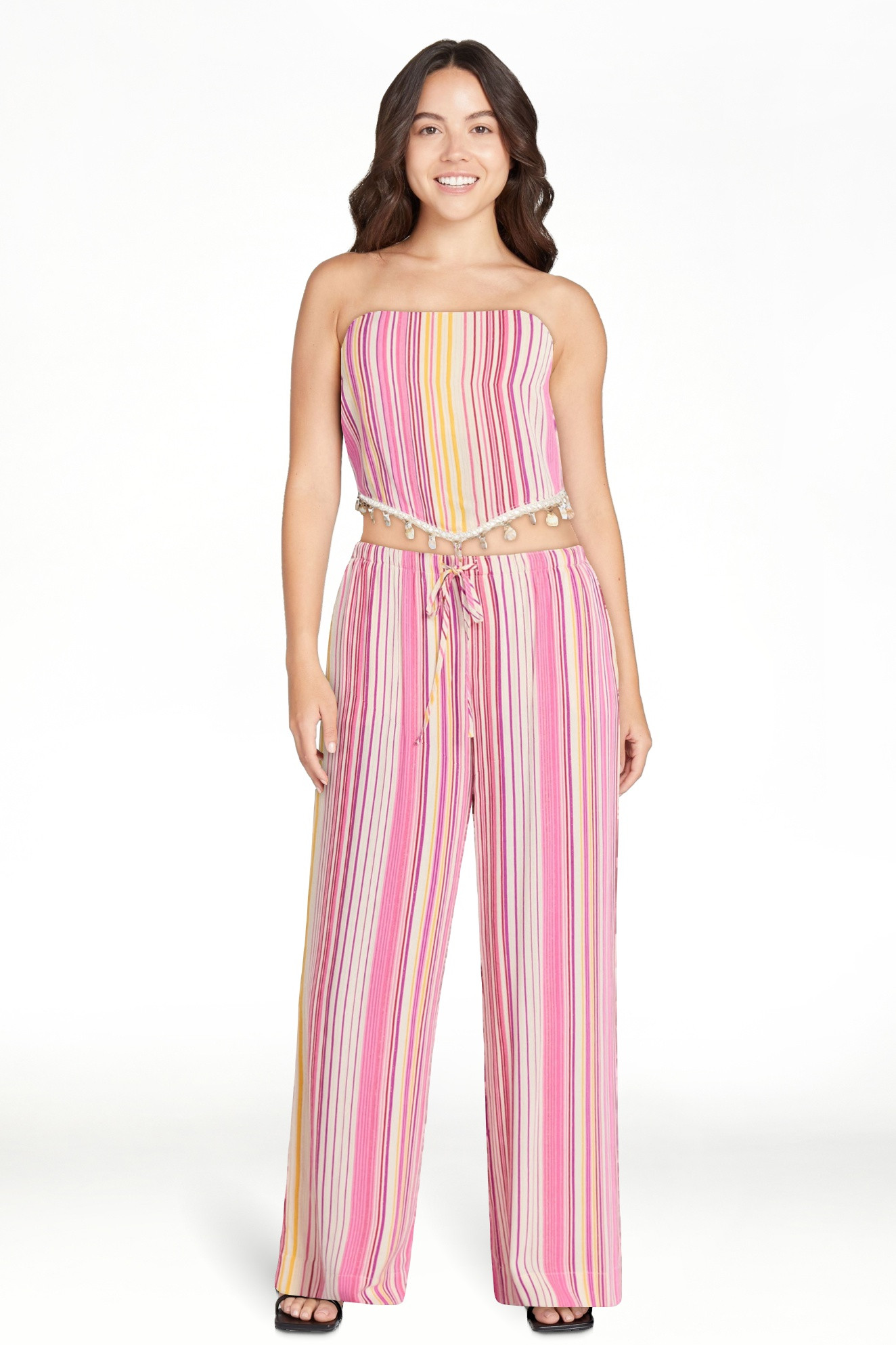 No Boundaries(4.8)|20 No Boundaries Scarf Top and Beach Pants Set, 2-Piece, Women's XXS-XXL    Be... | Walmart (US)