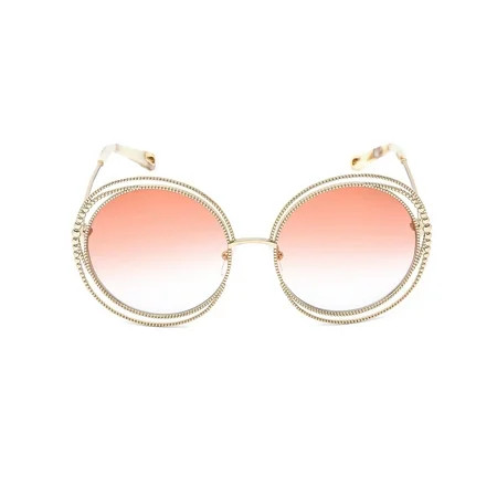 Chloe Peach Gradient Round Sunglasses CE114SC 724 58 | Walmart (US)