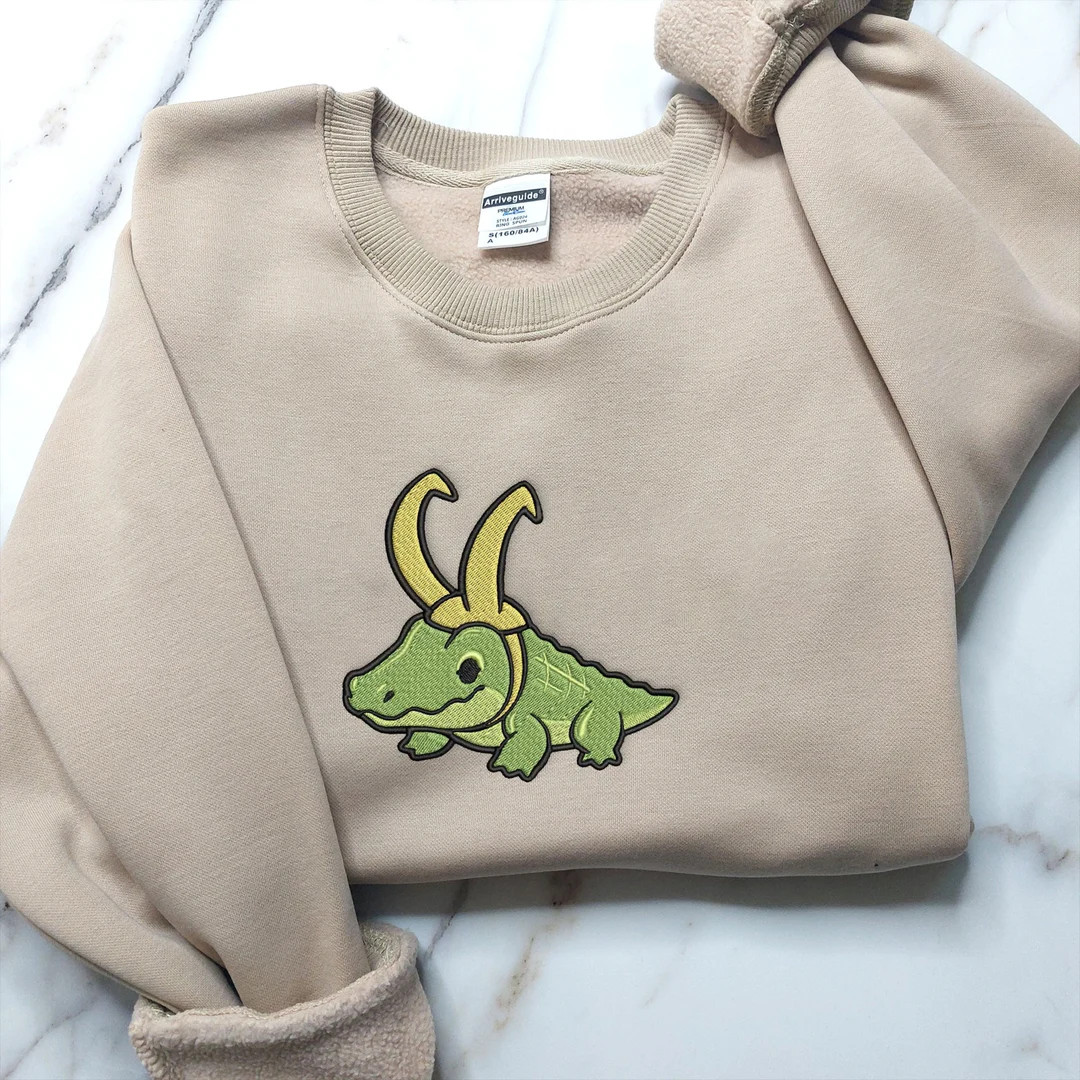 Alligator Loki Embroidered Shirt Loki Crocodile Cute Shirt - Etsy | Etsy (US)