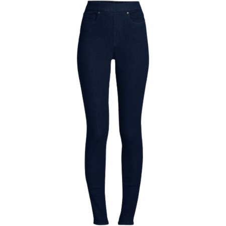 Women's High Rise Elastic Waist Pull On Skinny Legging Jeans | Lands' End (US)