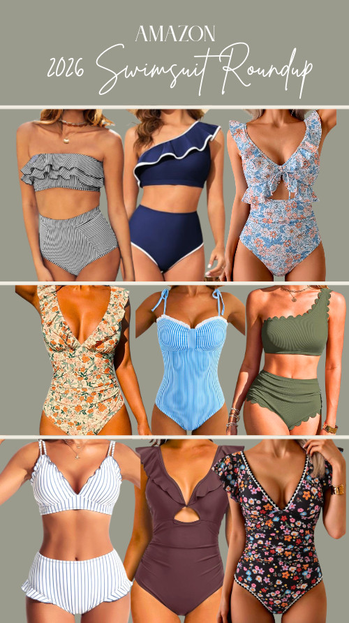Swimsuit season is coming ☀️
Sharing my favorite 2026 swim finds — flattering one-pieces, high waisted bikinis, ruffle details, and classic coastal prints that feel timeless but elevated. Perfect for spring break, beach trips, and resort vacations.

Tap to shop the roundup 🤍

#LTKSwim #LTKSeasonal #LTKTravel #LTKStyleTip #resortwear2026 #vacationoutfits #beachwear #swimsuitseason #springbreakstyle #poolsideoutfit #summerstyle #coastalstyle #swimwearfinds #amazonfashion 

 
