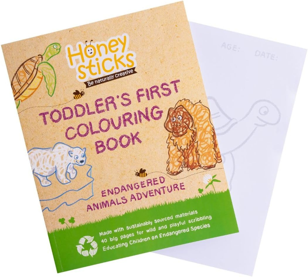 Honeysticks My First Coloring Book for Toddlers 1-3, Large Cute and Simple Images, 40 Pages, Fun ... | Amazon (US)