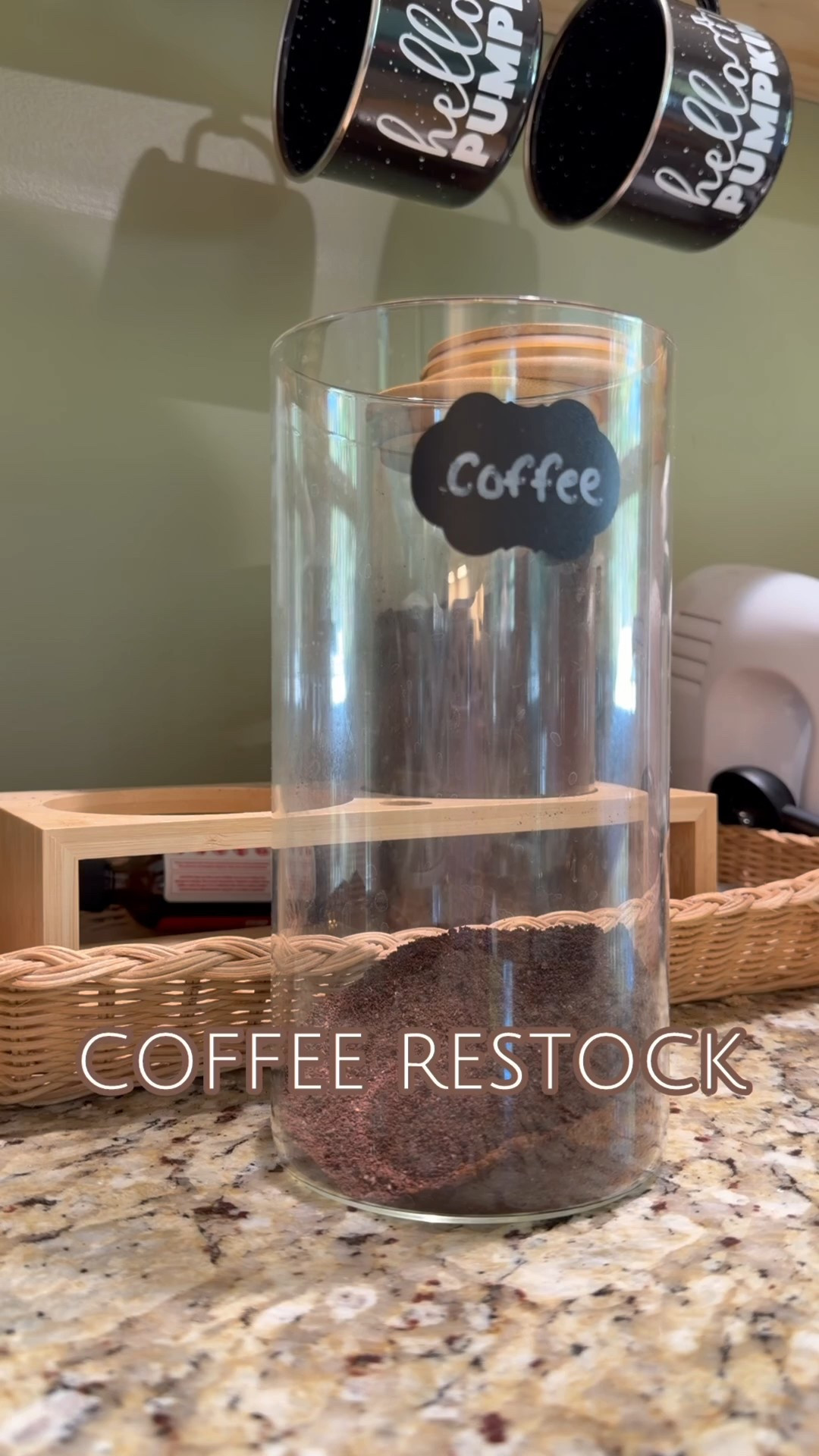 Coffee bar restock with my favorite Caribou caramel coffee grounds! #coffeebar 

#LTKHome