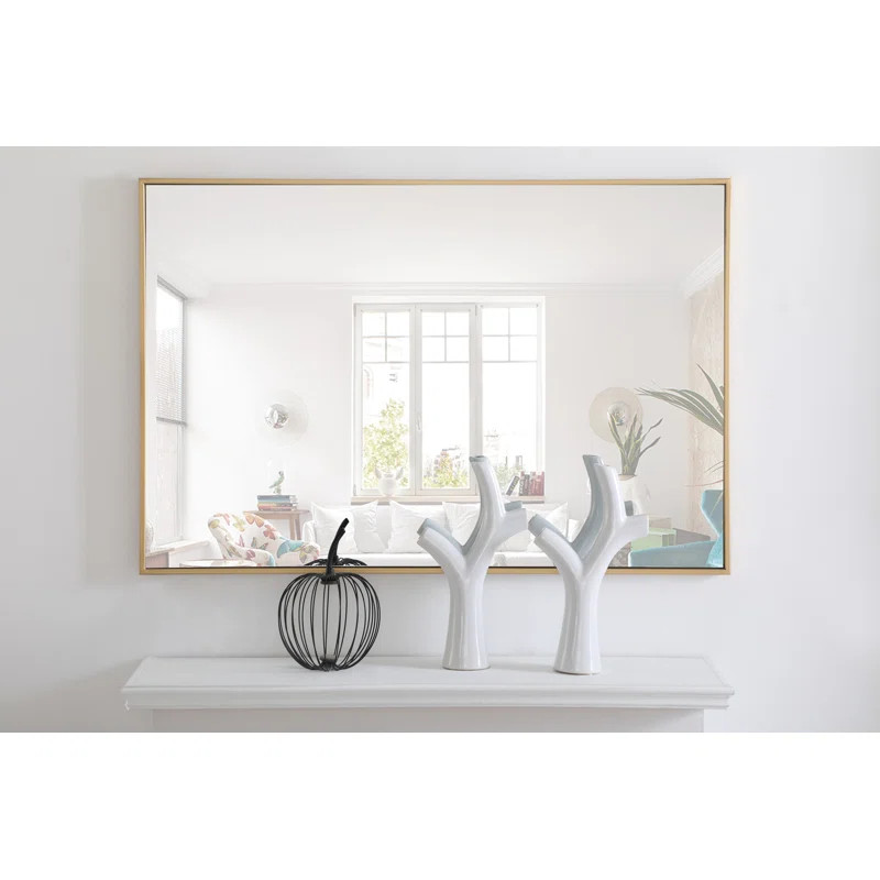 Savina Modern & Contemporary Metal Mirror | Wayfair North America