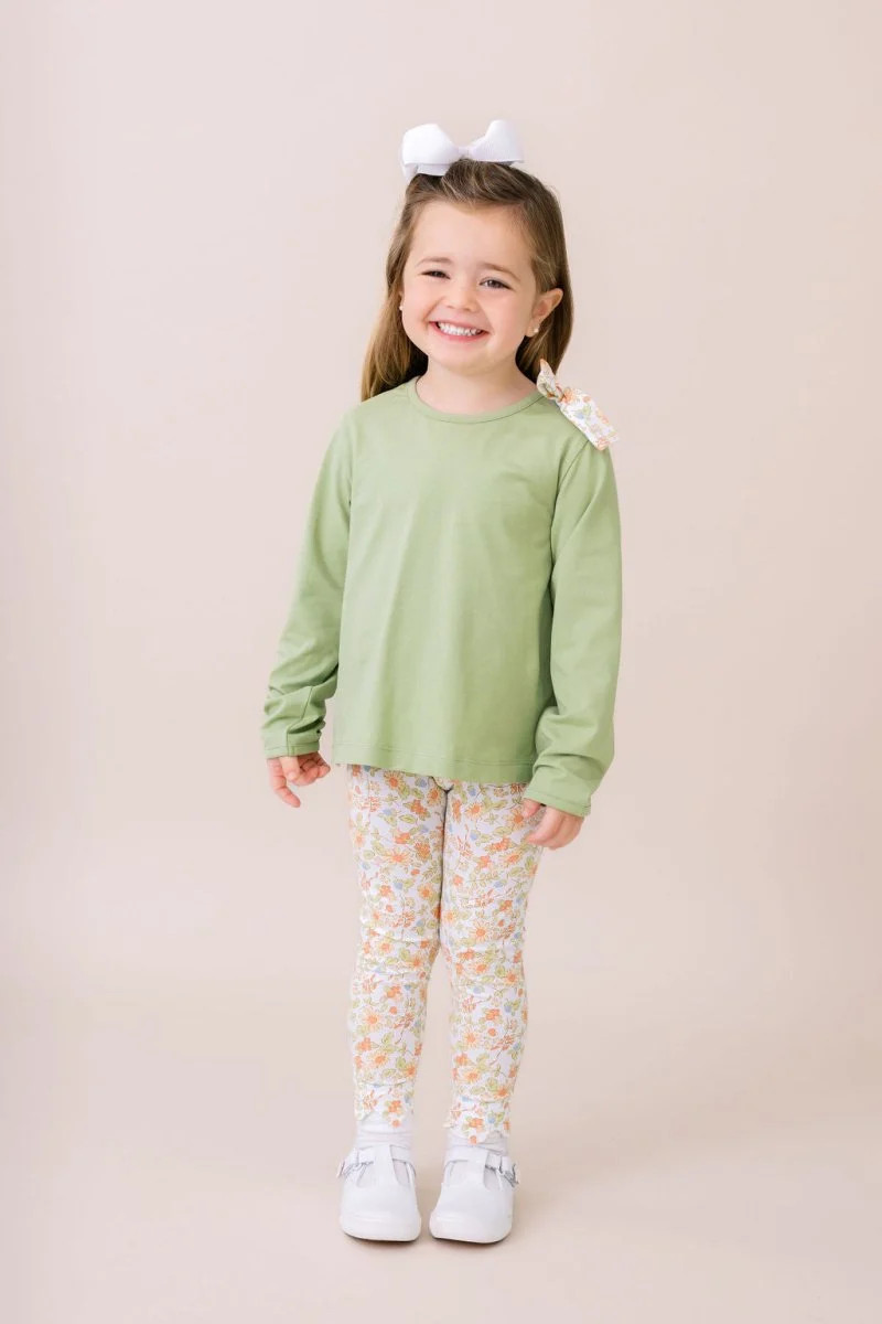 Madeline Legging Set - Saybrook Sage Knit, Hearthside Floral | Lullaby Set