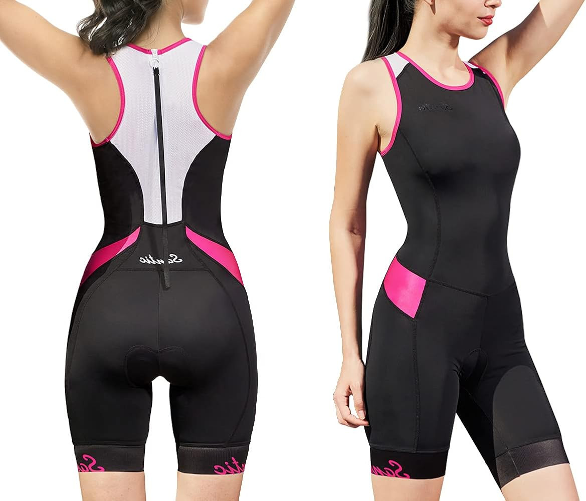 Women's Triathlon Suit One-Piece Sleeveless Tri Suit Padded Quick-Dry Slimming for Running Swimmi... | Amazon (US)