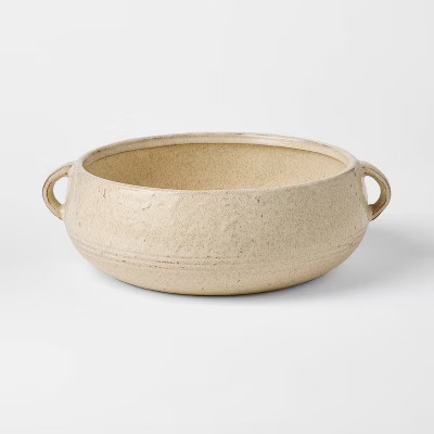 Glazed Ceramic Bowl with Handles Cream - Threshold™ designed with Studio McGee | Target