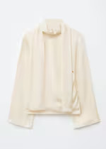 Scarf-Detail Satin Blouse | H&M (UK, MY, IN, SG, PH, TW, HK)