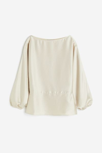Crêped Satin Blouse | H&M (US + CA)