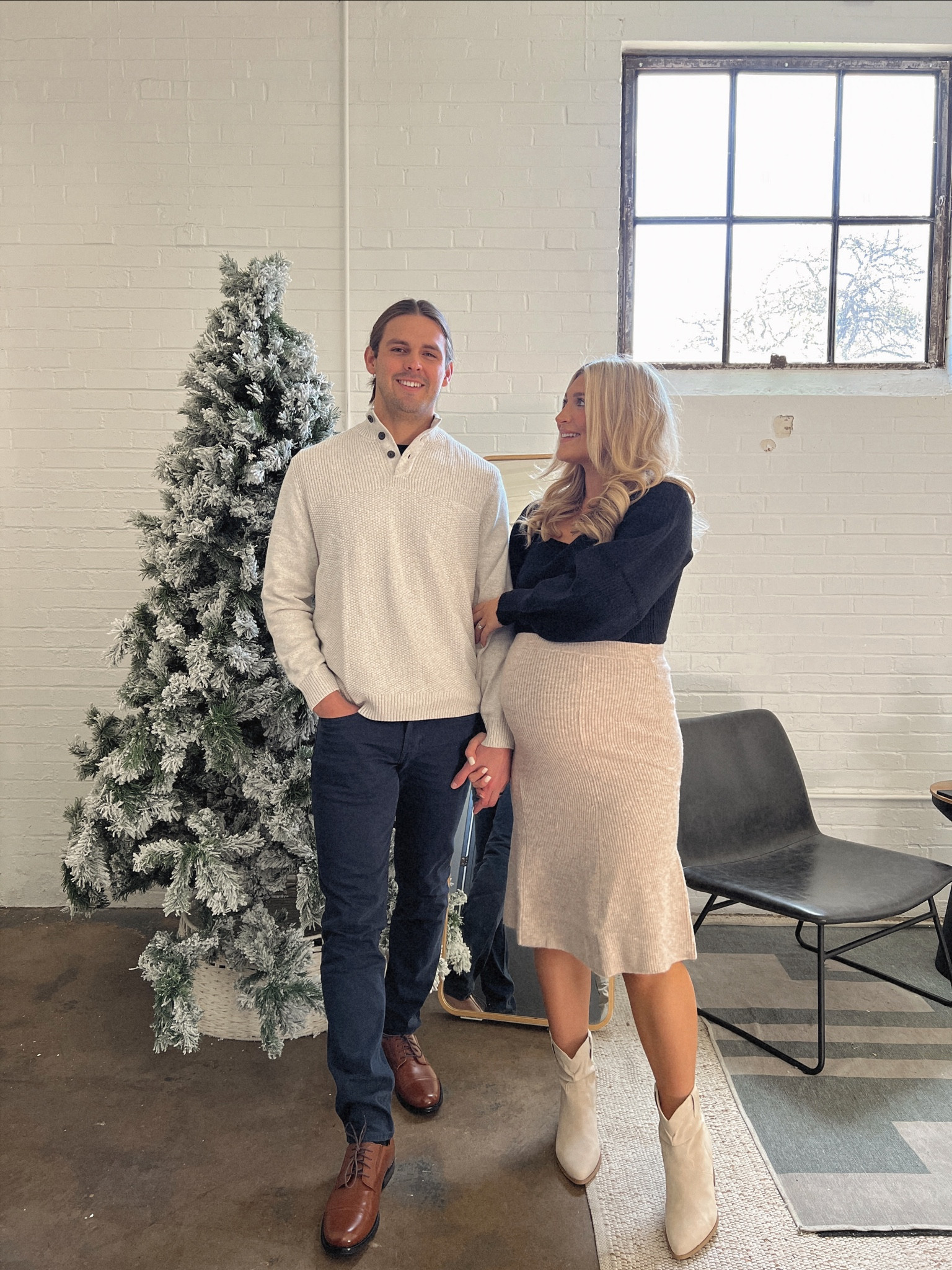 Husband & wife Fall outfit idea! Christmas card photos, neutral couples outfit. All from @walmartfashion too! #ad #liketkit 

#LTKstyletip #LTKmens #LTKSeasonal