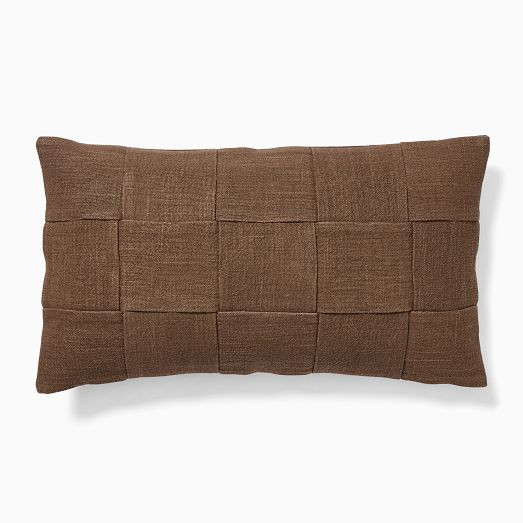 Basket Weave Pillow Cover - Chocolate | West Elm (US)