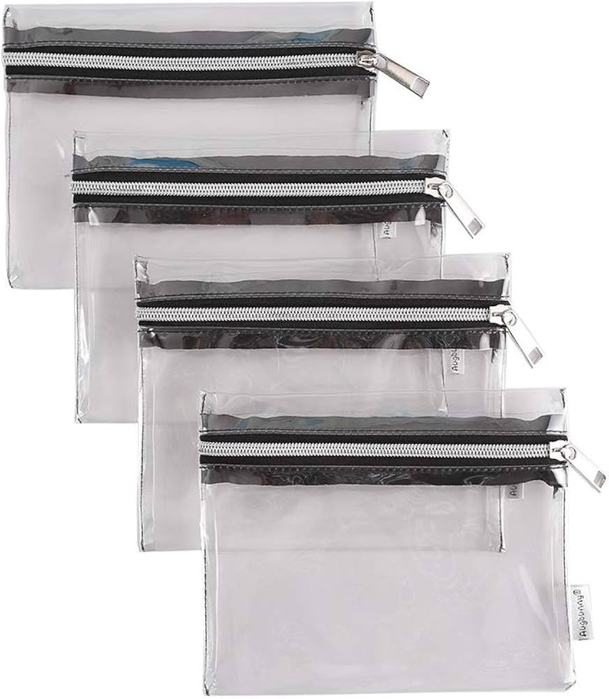 Augbunny Clear Vinyl Zipper Multi-Purpose Waterproof School Office Home Supply Organizers Pouch T... | Amazon (US)