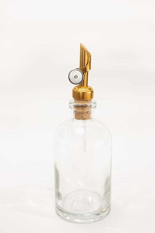 8oz Small Glass Mouthwash Dispenser | Recycled Clear Glass Self Pour Spout Mouthwash Dispenser + ... | Amazon (US)