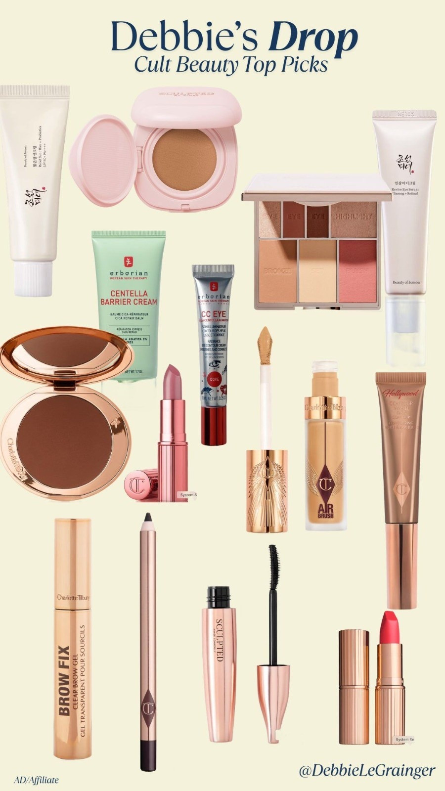 Full beauty routine from Cult Beauty is up with some of my favourites and some newness I've been loving - I've got a 20% off code which is available from 21st April - 21st May CBXDEBBIE. 

Sculpted by Aimee shade 5W
Charlotte tilbury Airbrish flawless concealer shade 6.5 medium Erborian cc eye Dore 
Sculpted by Aimee liquid highlighter golden glow 
Chantecaille eye liner Earth
Charlotte tilbury pillow talk lip cheat
Charlotte tilbury lipstick pillow talk 

#LTKuk #LTKspring #LTKbeauty