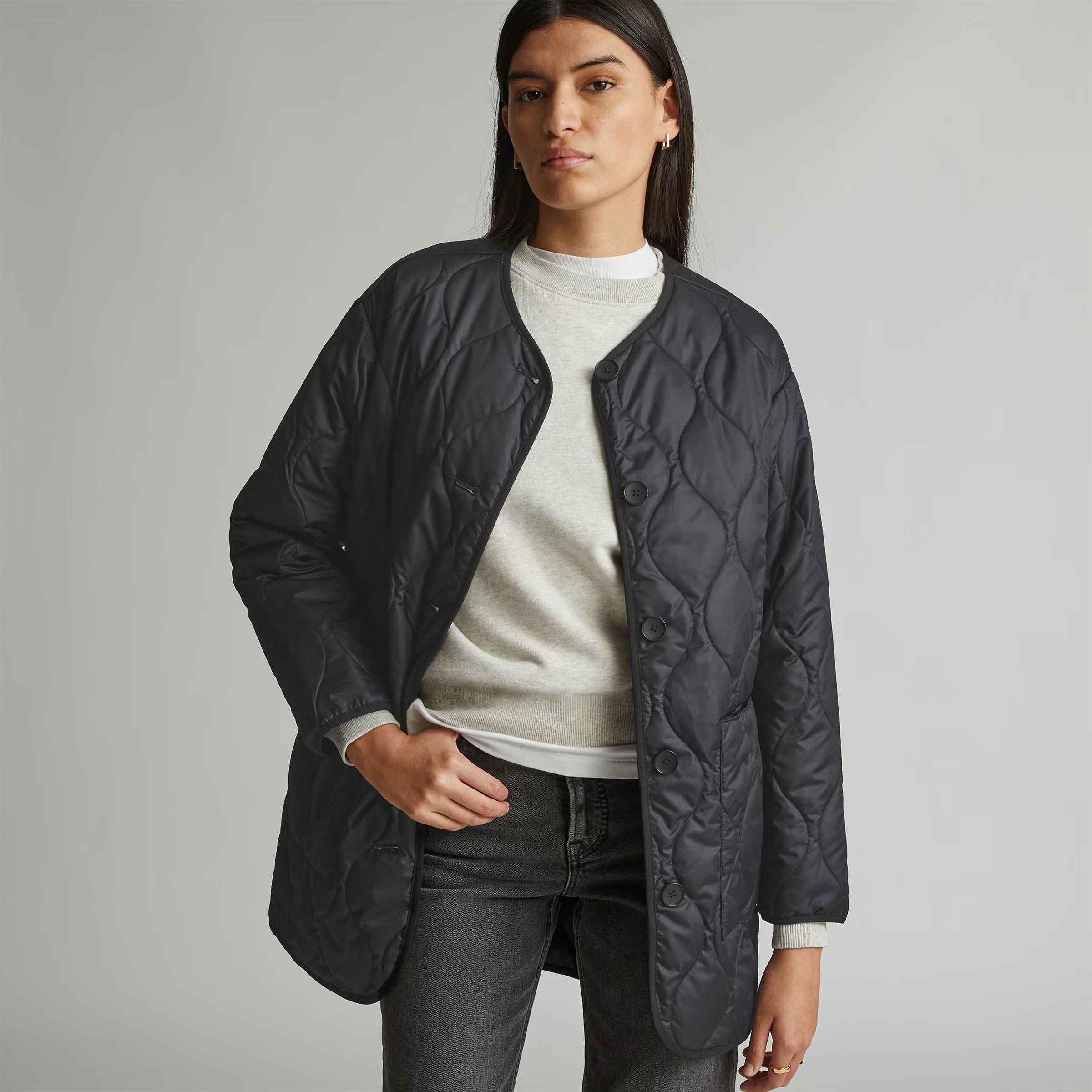 The ReNew Quilted Mid-Length Liner | Everlane