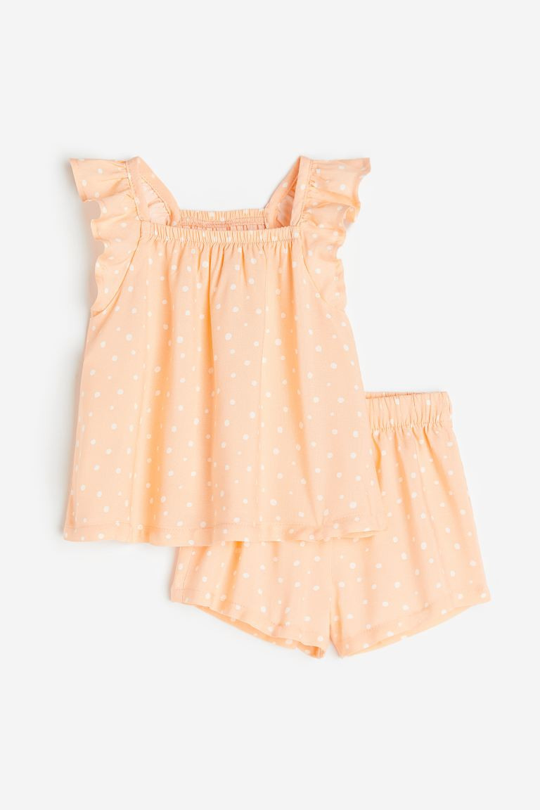 2-piece set - Light orange/Spotted - Kids | H&M GB | H&M (UK, MY, IN, SG, PH, TW, HK)