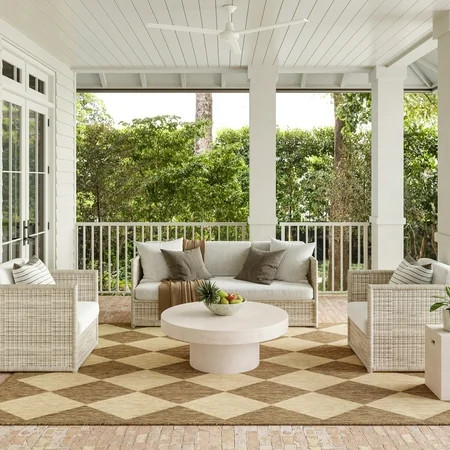 nuLOOM Sabina Diamond Trellis Indoor/Outdoor Area Rug, 8' x 10', Sabina Brown | Walmart (US)