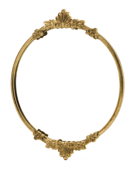 18.75in Gold Tome Iron Frame Round Mirror Tray | Pillows & Decor | Marshalls | Marshalls