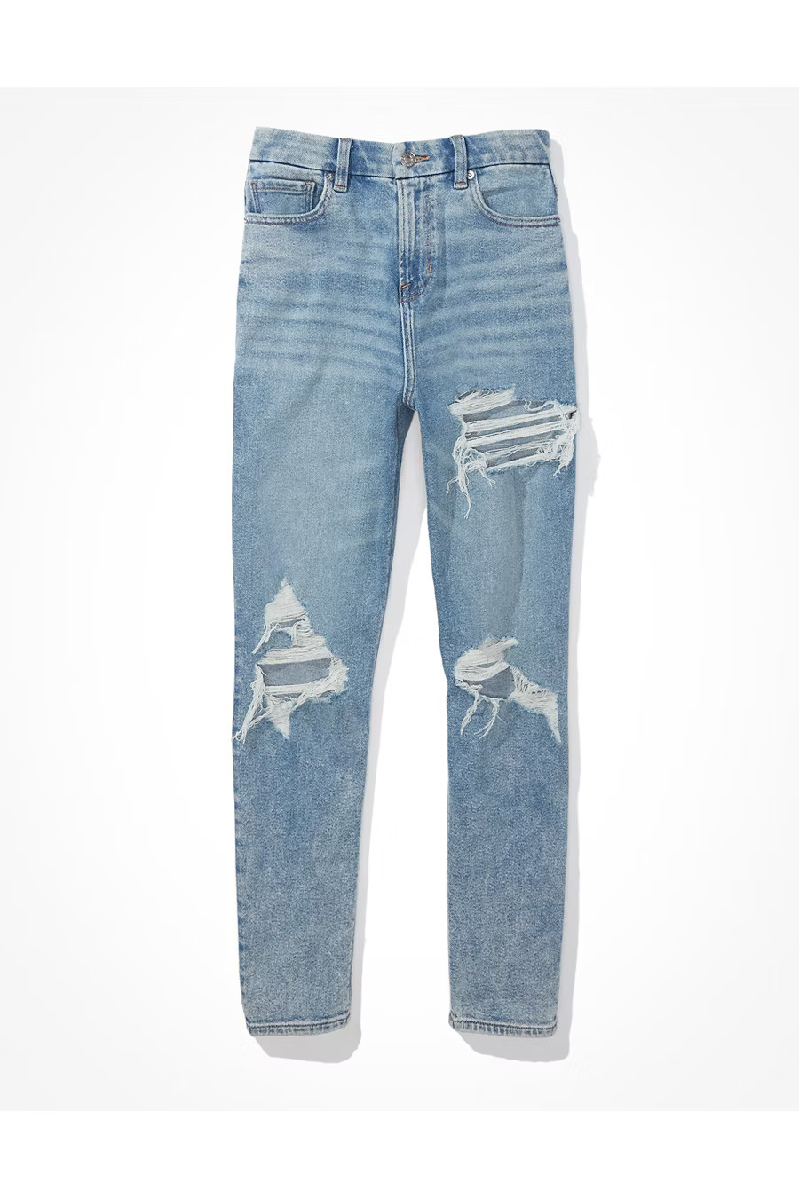AE Stretch Ripped Curvy Mom Jean | American Eagle Outfitters (US & CA)