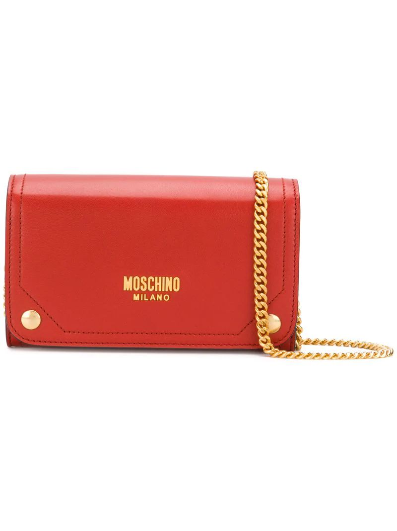 Moschino - chain crossbody bag - women - Polyurethane/metal - One Size, Red, Polyurethane/metal | FarFetch US