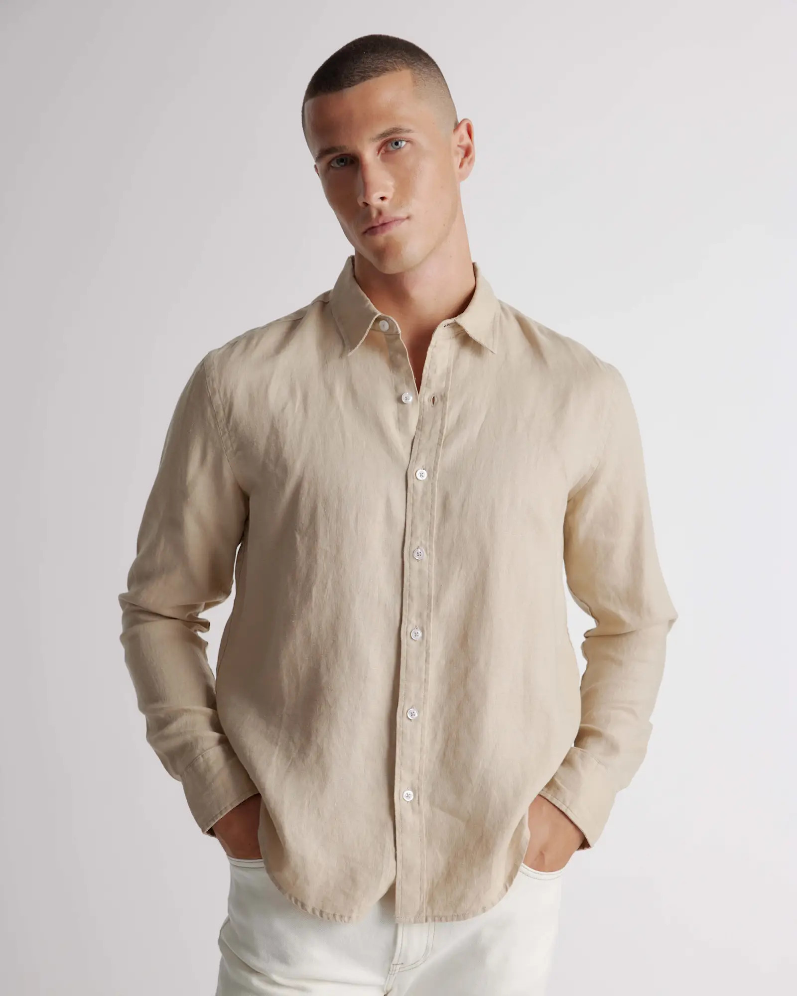 100% European Linen Long Sleeve Shirt | Quince