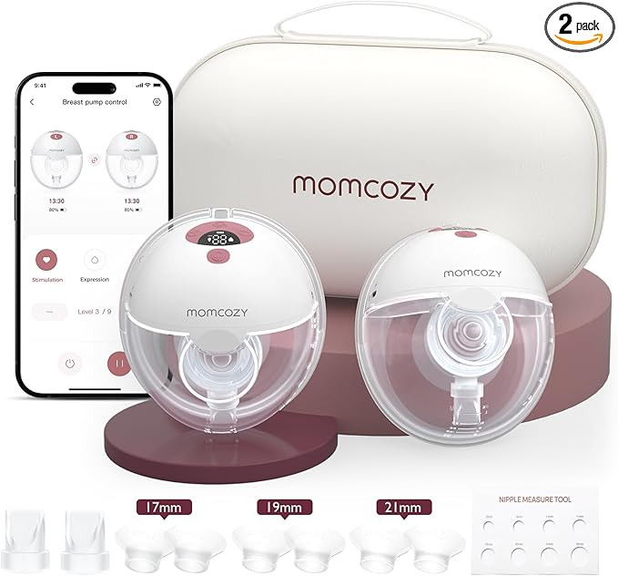 Momcozy M5 Smart APP Controlled Wearable Breast Pump, Hands-Free Wireless Electric Pump, 3 Modes ... | Amazon (US)