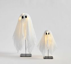 Lit Mini Ghosts - Set of 2 | Pottery Barn (US)