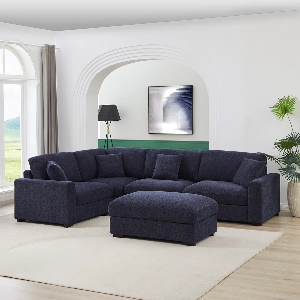 Eugenija Upholstered Sectional Reversible | Wayfair North America