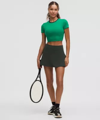 Lightweight High-Rise Tennis Skirt   Stitched Logo | lululemon (AU)