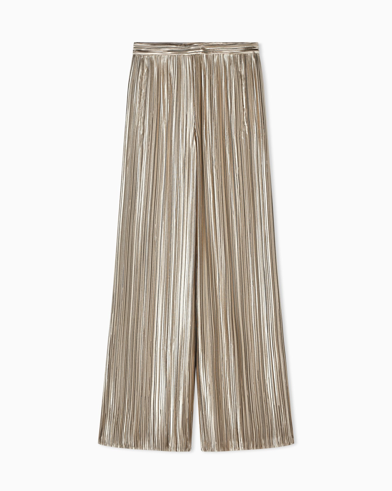 Pleated satin trousers | Armani US
