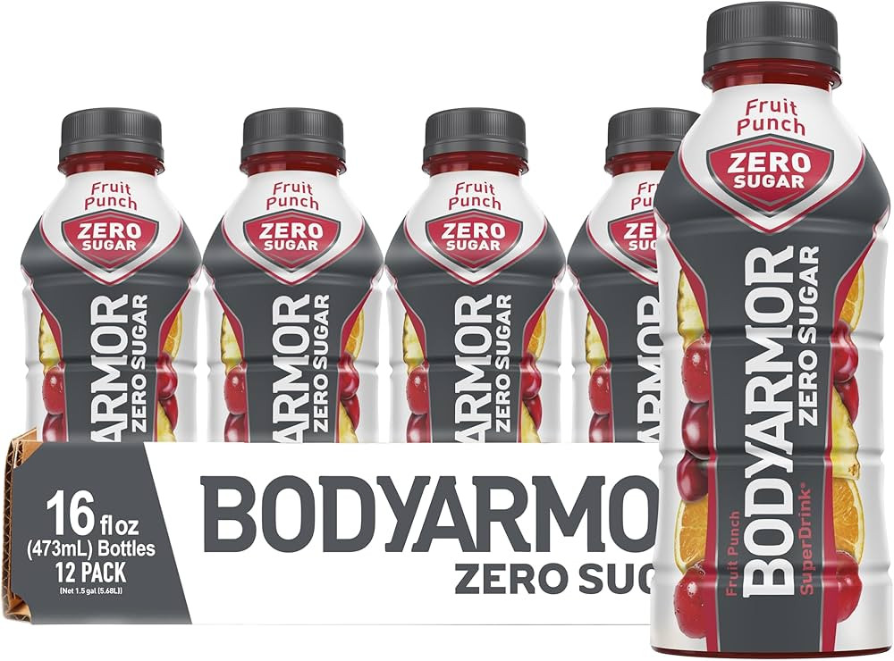 BODYARMOR ZERO Sugar Fruit Punch, Sugar Free Sports Drink - Low-Calorie Hydration - Natural Flavo... | Amazon (US)