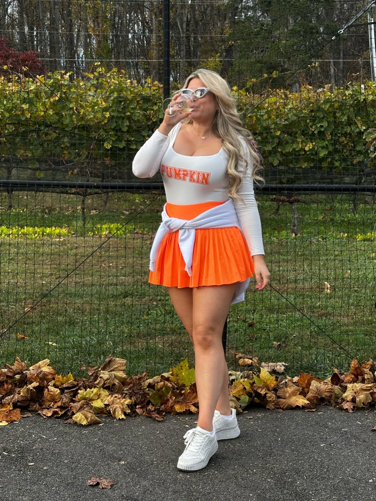 Fall season at the winery 🍇 

Fall look, pumpkin season, winery outfit, pumpkin, activewear, bodysuit, casual women outfit 

#LTKHalloween #LTKSeasonal #LTKActive