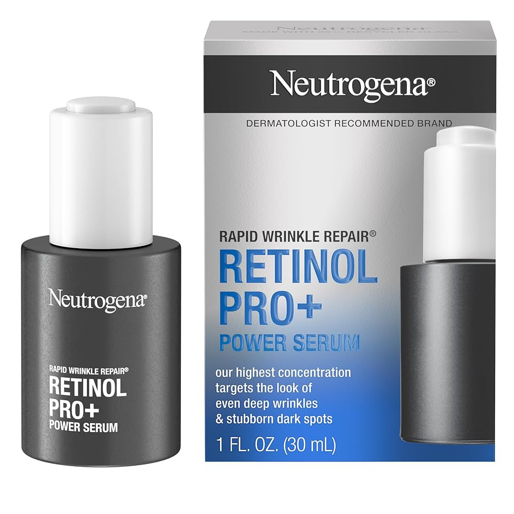 Neutrogena Rapid Wrinkle Repair Retinol Pro+ Power Facial Serum, Gentle Anti-Aging Face Serum wit... | Amazon (US)